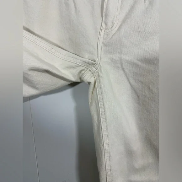 Paige Sloane 27 Women’s Ivory Denim Jeans Modern Low Rise Boot Cut Stretch Pants - Picture 3 of 10